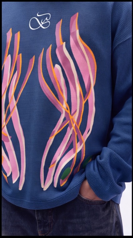 Deep Sea knit detail